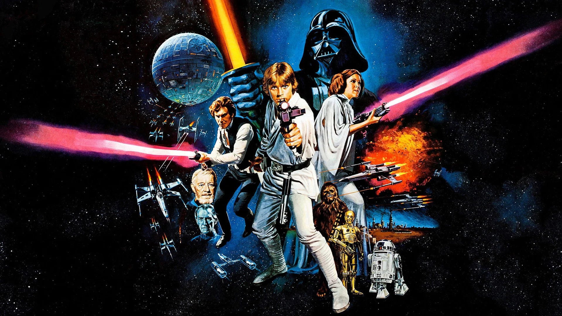 Perfect Star Wars (1977) Man Cave wall filler - Popcorn Poster Gallery