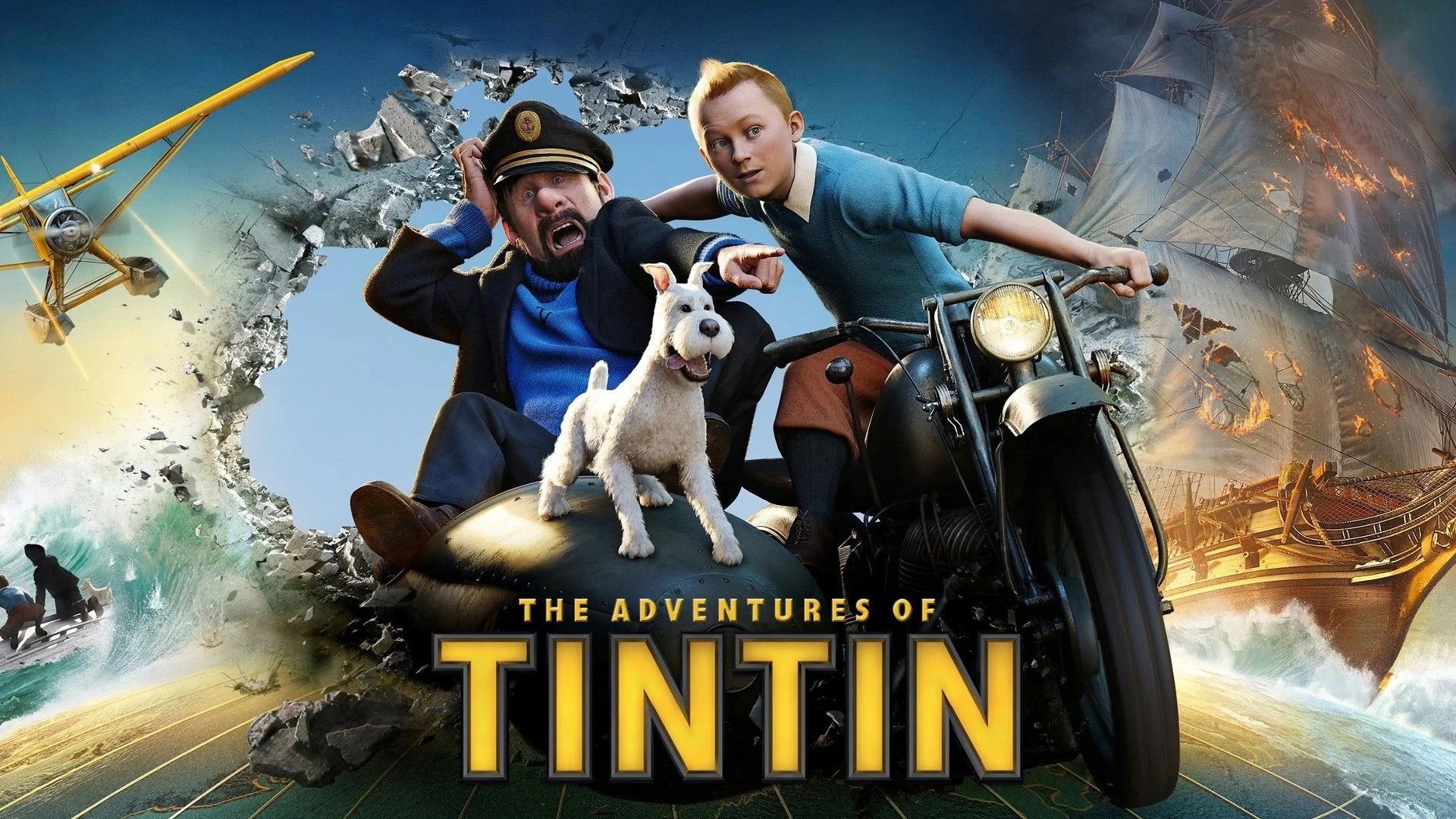 Perfect The Adventures of Tintin (2011) Man Cave wall filler - Popcorn Poster Gallery