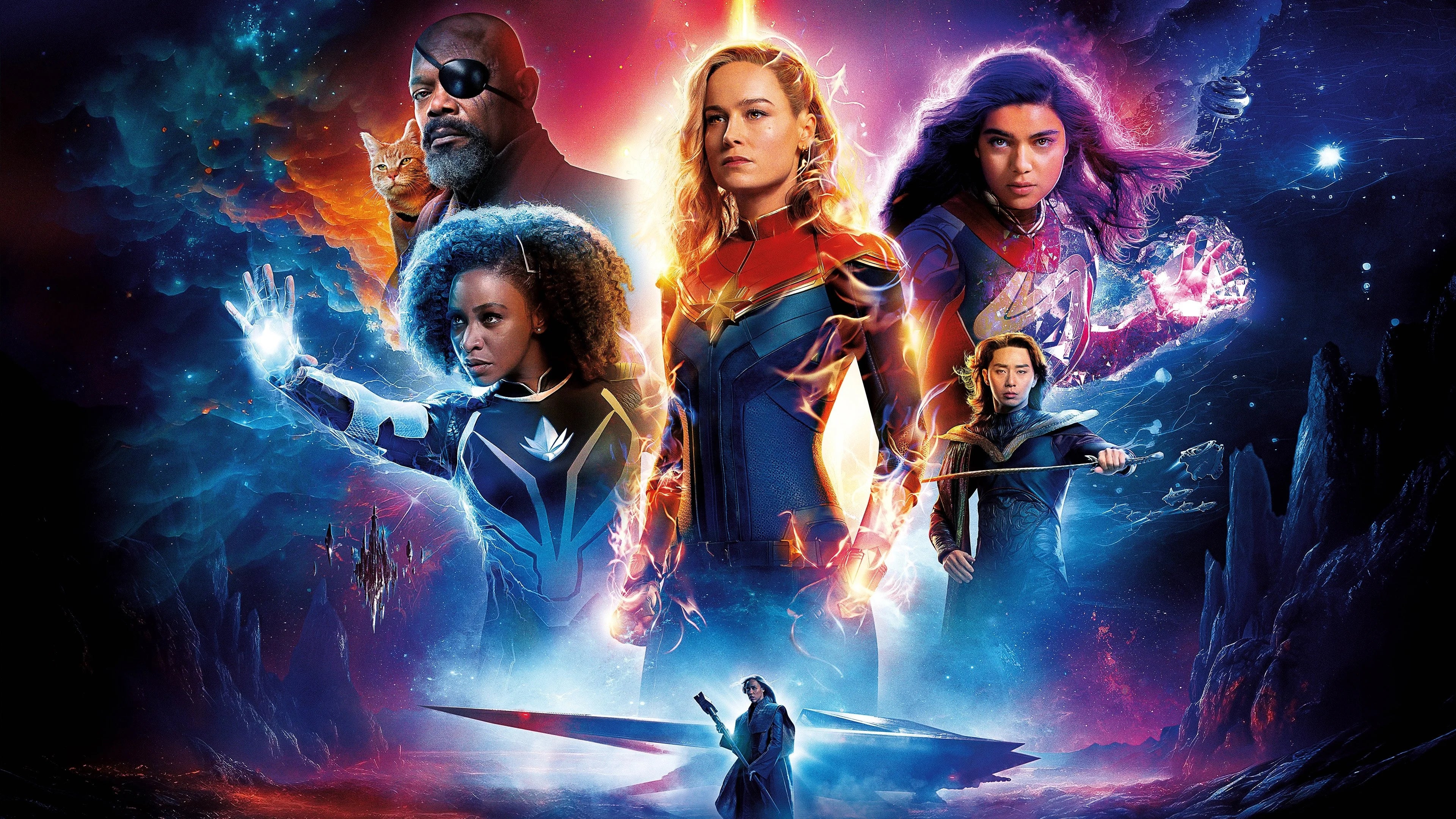 Perfect The Marvels (2023) Man Cave wall filler - Popcorn Poster Gallery