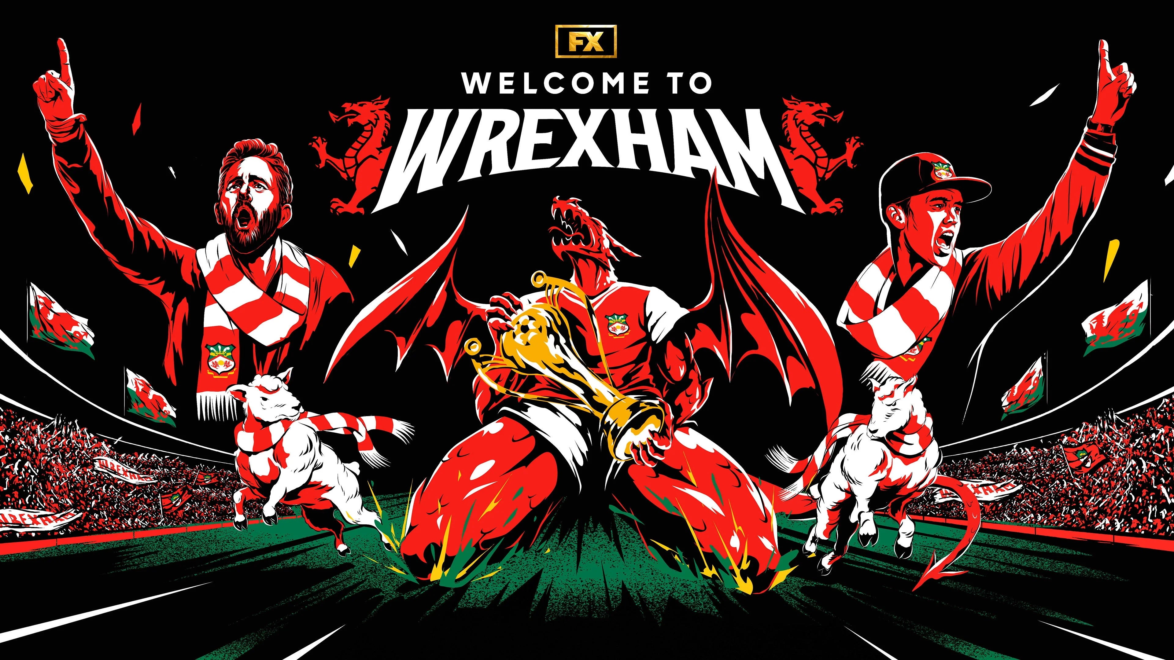 Unique Welcome to Wrexham (2022) gift ideas - Available at Popcorn Poster